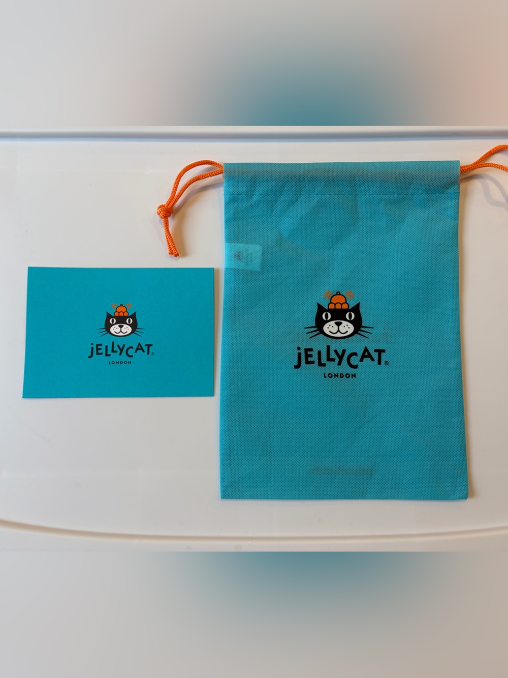 Authentic Official Jellycat Postcard and Small Size Dust Bag(10''*7.5'')